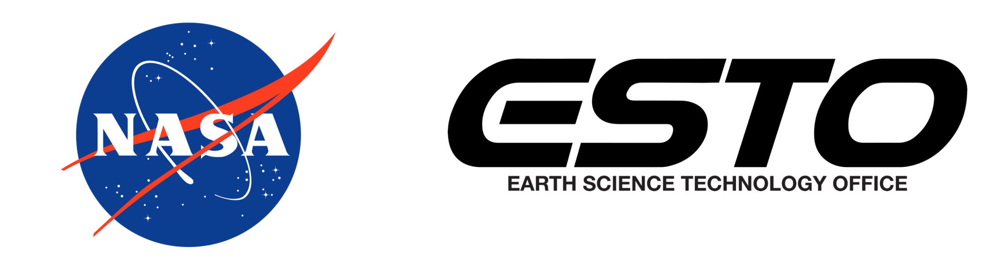 Image of the NASA Insignia Meatball and logo for the Earth Science Technology Office.